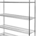 Mobile Commercial Wire Shelving Rack For Outdoor Products 54" W X 14" D